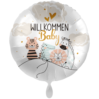 XXL Folienballon Willkommen Baby